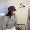 26H02隨興v領外罩(灰)