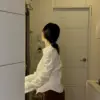 26H07個性短版襯衫(白)