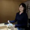 26H06溫柔垂墜綁帶上衣(藍)