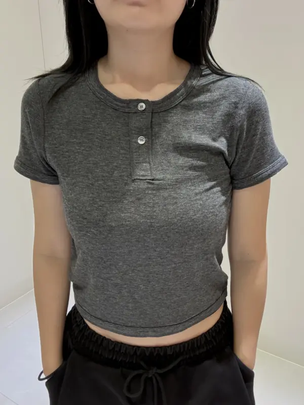 26H04舒服短T(灰)