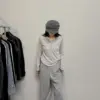 26H01假兩件薄長袖(灰)