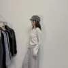 26H01假兩件薄長袖(灰)